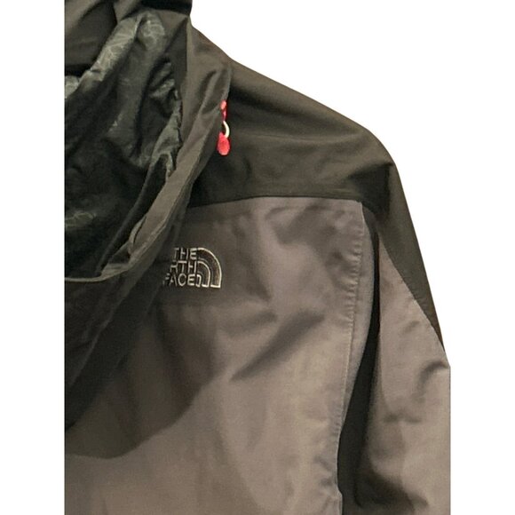 The North Face Men's Hyvent Anorak Jacket Black Gray Size Small Waterproof EUC - Picture 4 of 8